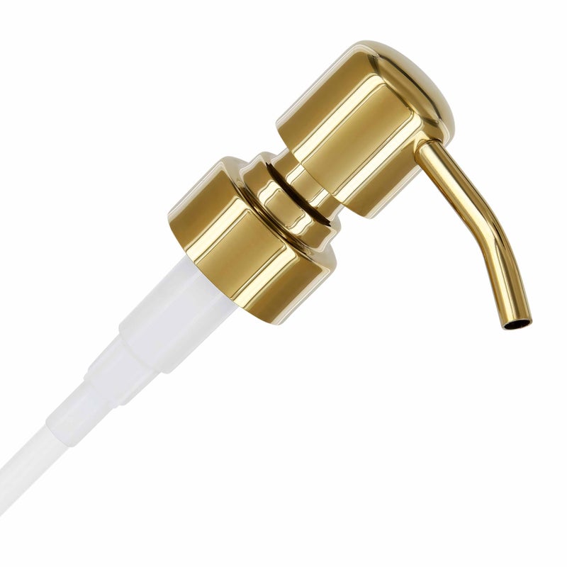 ALTGLAS Stainless Steel Soap Pump 'Zagreb' as Replacement for Liquid Hand Soap Dispensers (Shiny Gold) - Fits e.g. Jack Bottle - Image 1